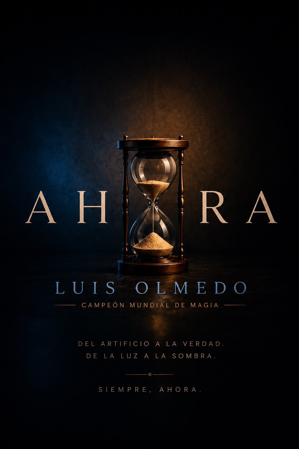 Cartel de Ahora – Luis Olmedo (Campeón Mundial) — Sala Mirari, Málaga