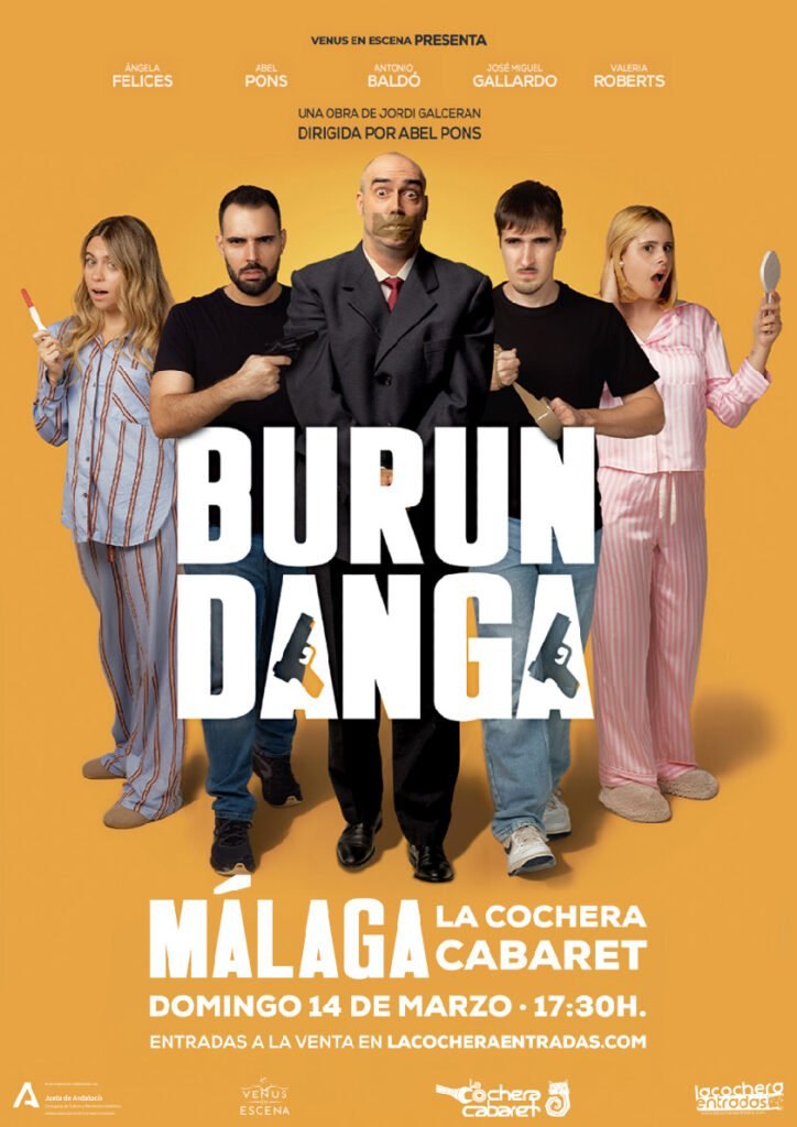Cartel de BURUNDANGA — La Cochera Cabaret, Málaga