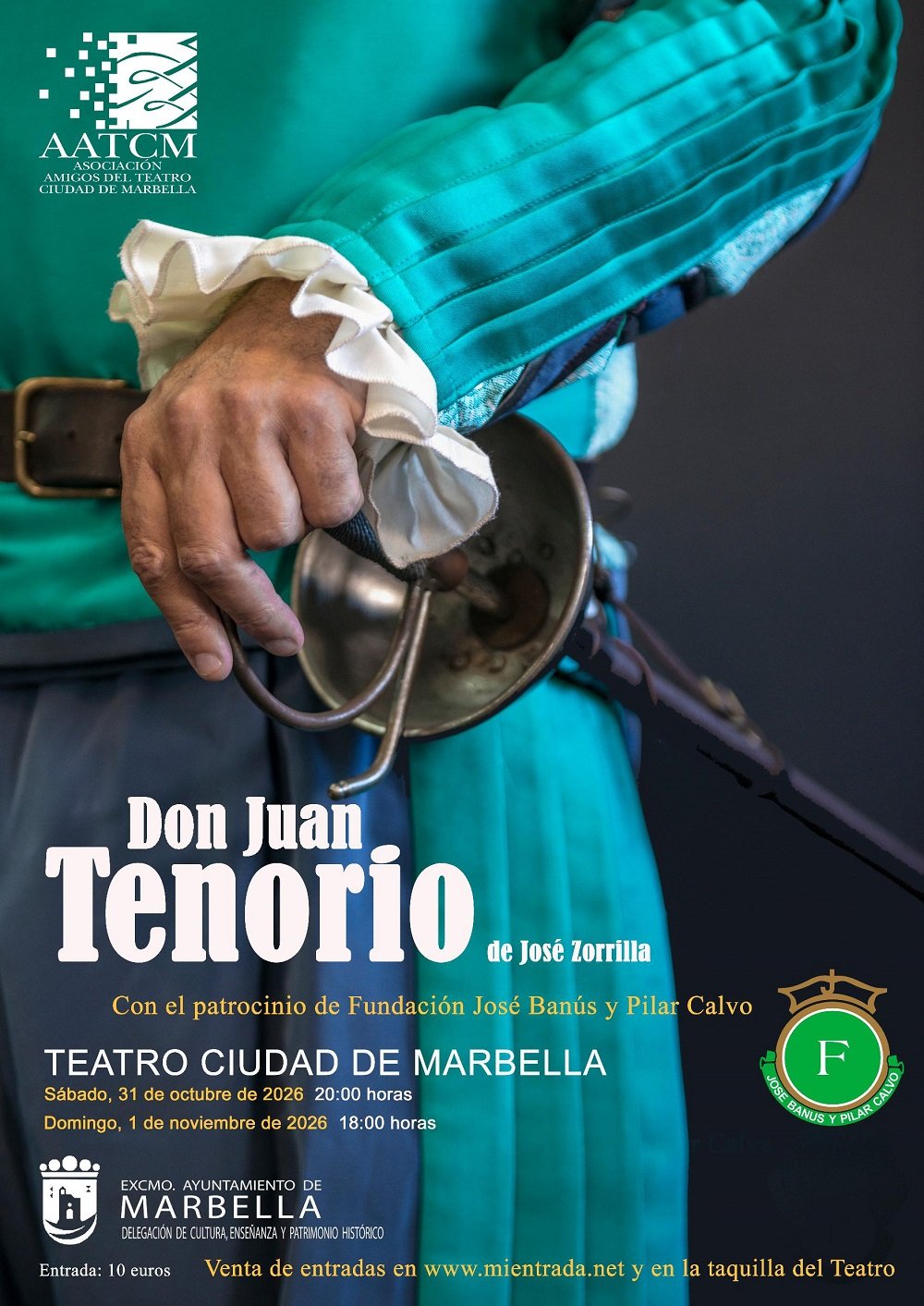 Cartel de Don Juan Tenorio — Teatro Ciudad de Marbella, Marbella