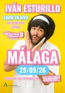 Cartel de EN LA SALA DE ESPERA CON IVÁN ESTURILLO — La Cochera Cabaret, Málaga
