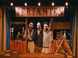 Cartel del Espectáculo de Feriantes en Teatro Cánovas, Málaga