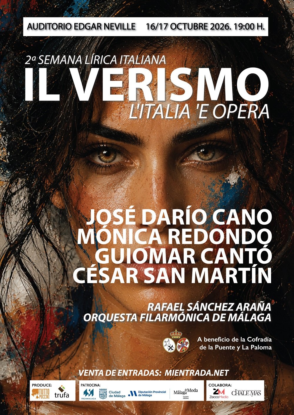Cartel del Espectáculo de Il Verismo – L'Italia e Opera en Auditorio Edgar Neville, Málaga
