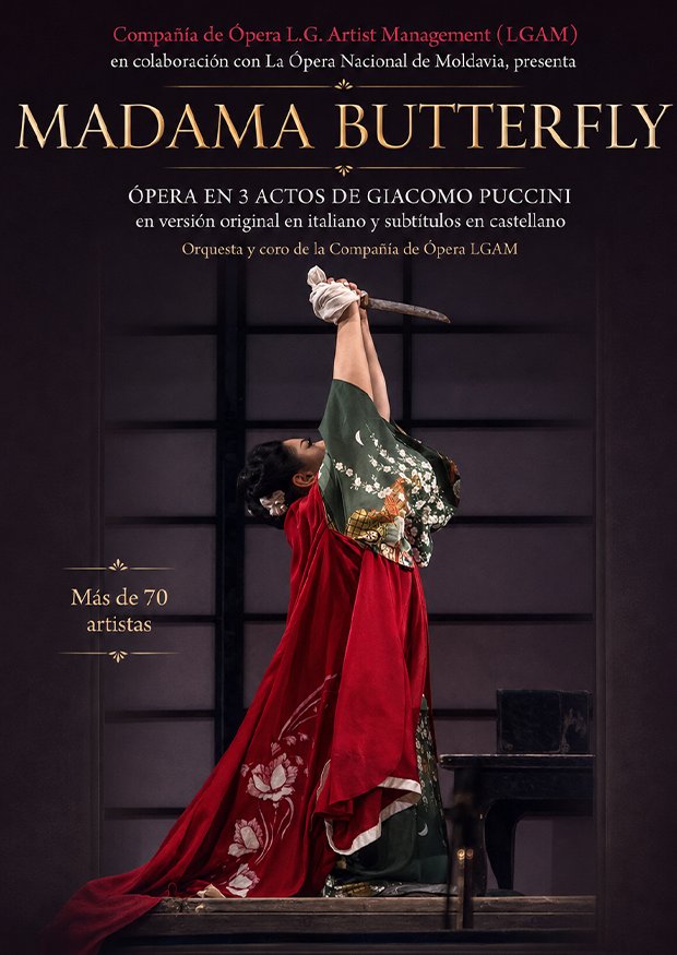 Cartel de Madama Butterfly — Auditorio Felipe VI, Estepona