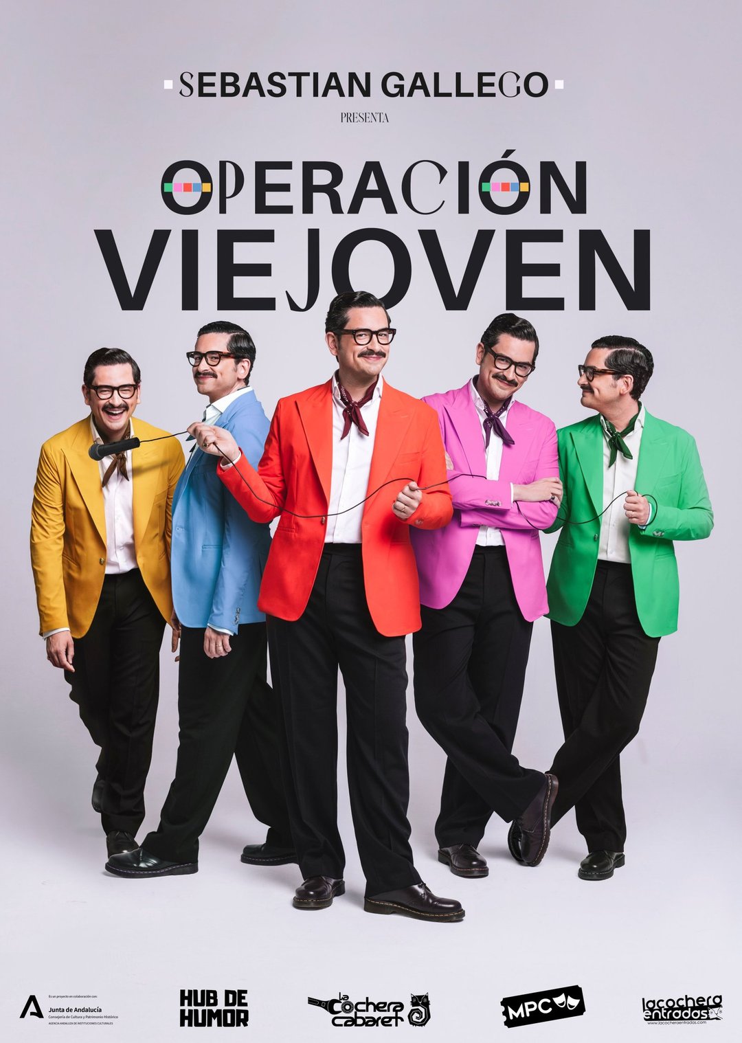 Cartel del Espectáculo de OPERACIÓN VIEJOVEN en La Cochera Cabaret, Málaga — sábado, 9 de enero de 2027