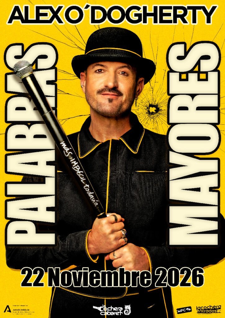 Cartel de PALABRAS MAYORES — La Cochera Cabaret, Málaga