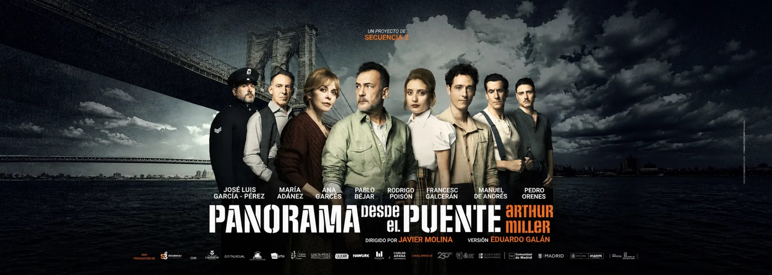 Cartel del Espectáculo de Panorama desde el puente en Teatro del Soho CaixaBank, Málaga