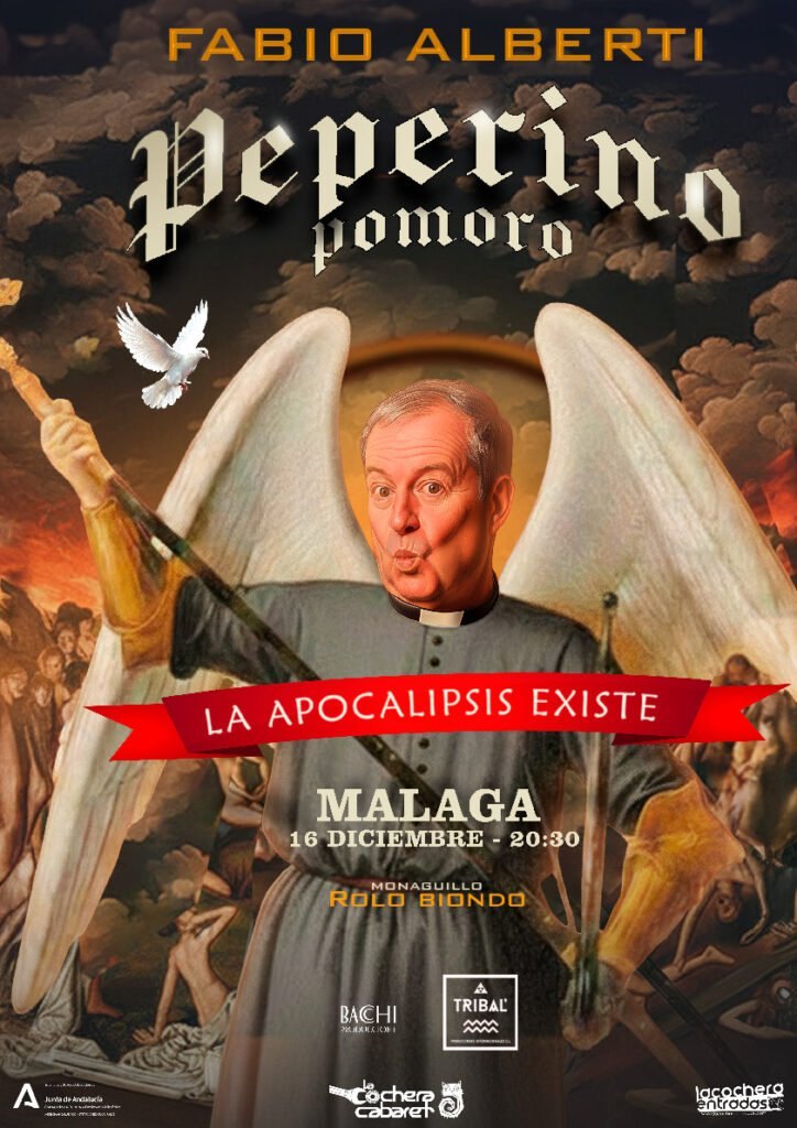 Cartel de PEPERINO POMORO — La Cochera Cabaret, Málaga
