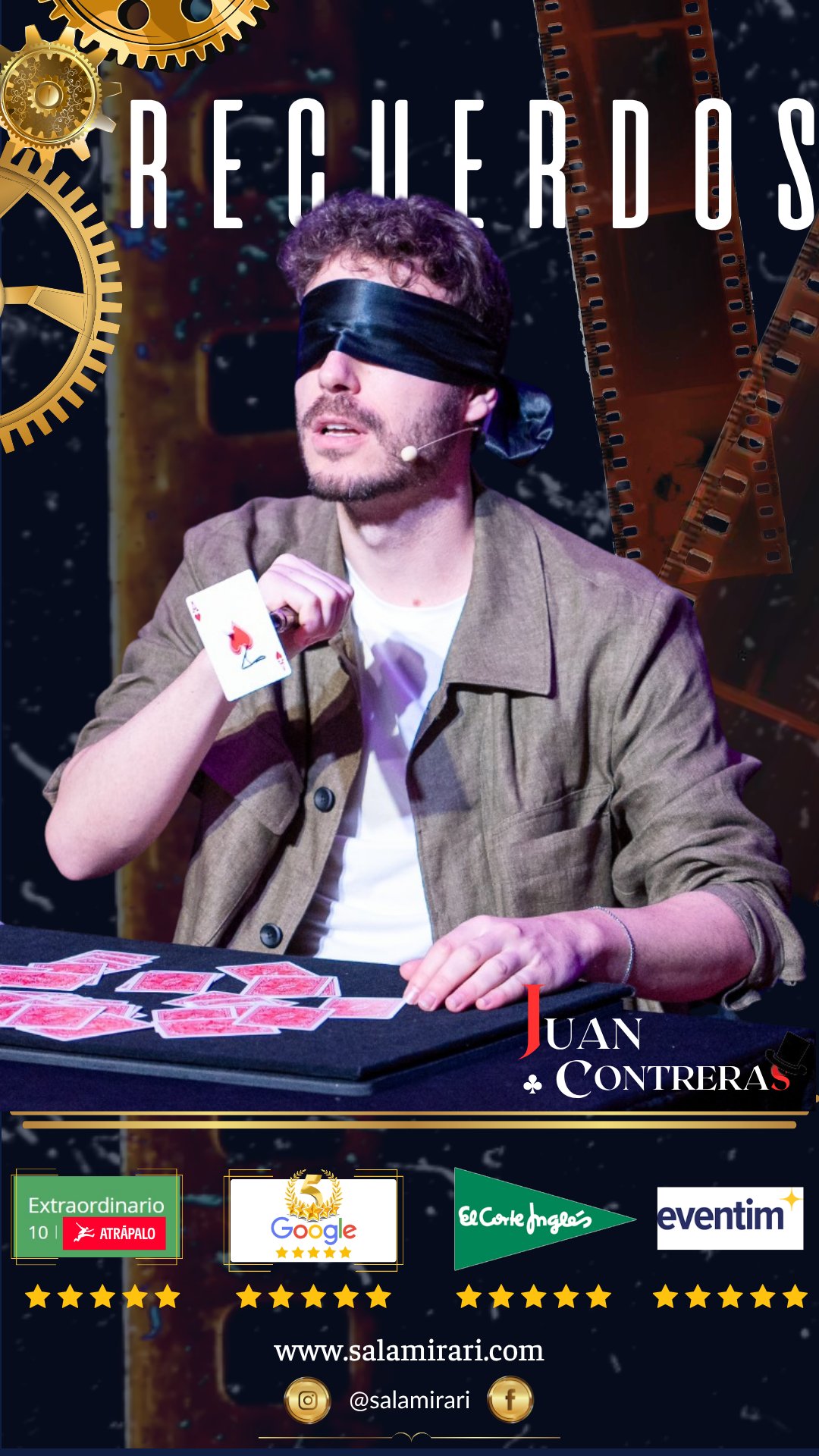 Cartel de Recuerdos — Sala Mirari, Málaga