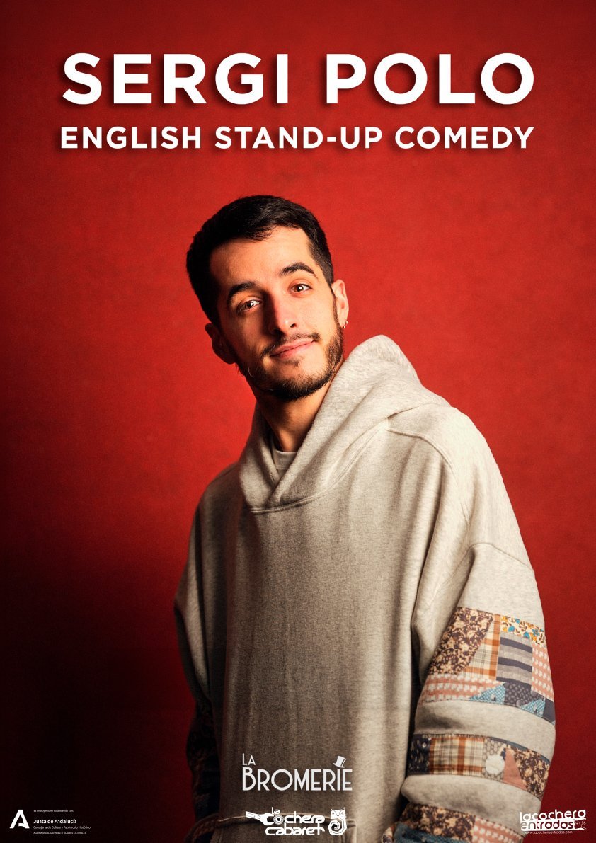 Cartel de SERGI POLO – ENGLISH STAND UP COMEDY — La Cochera Cabaret, Málaga