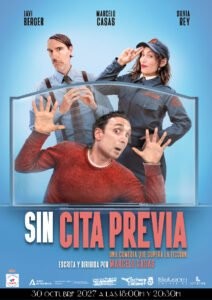 Cartel de SIN CITA PREVIA — La Cochera Cabaret, Málaga
