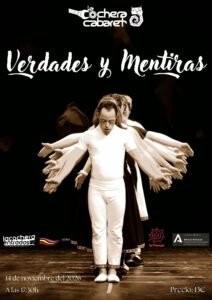 Cartel de VERDADES Y MENTIRAS — La Cochera Cabaret, Málaga