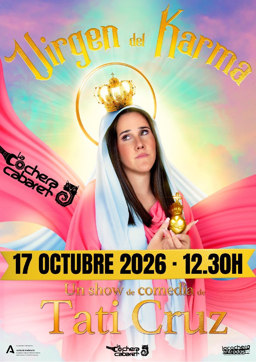 Cartel de VIRGEN DEL KARMA — La Cochera Cabaret, Málaga