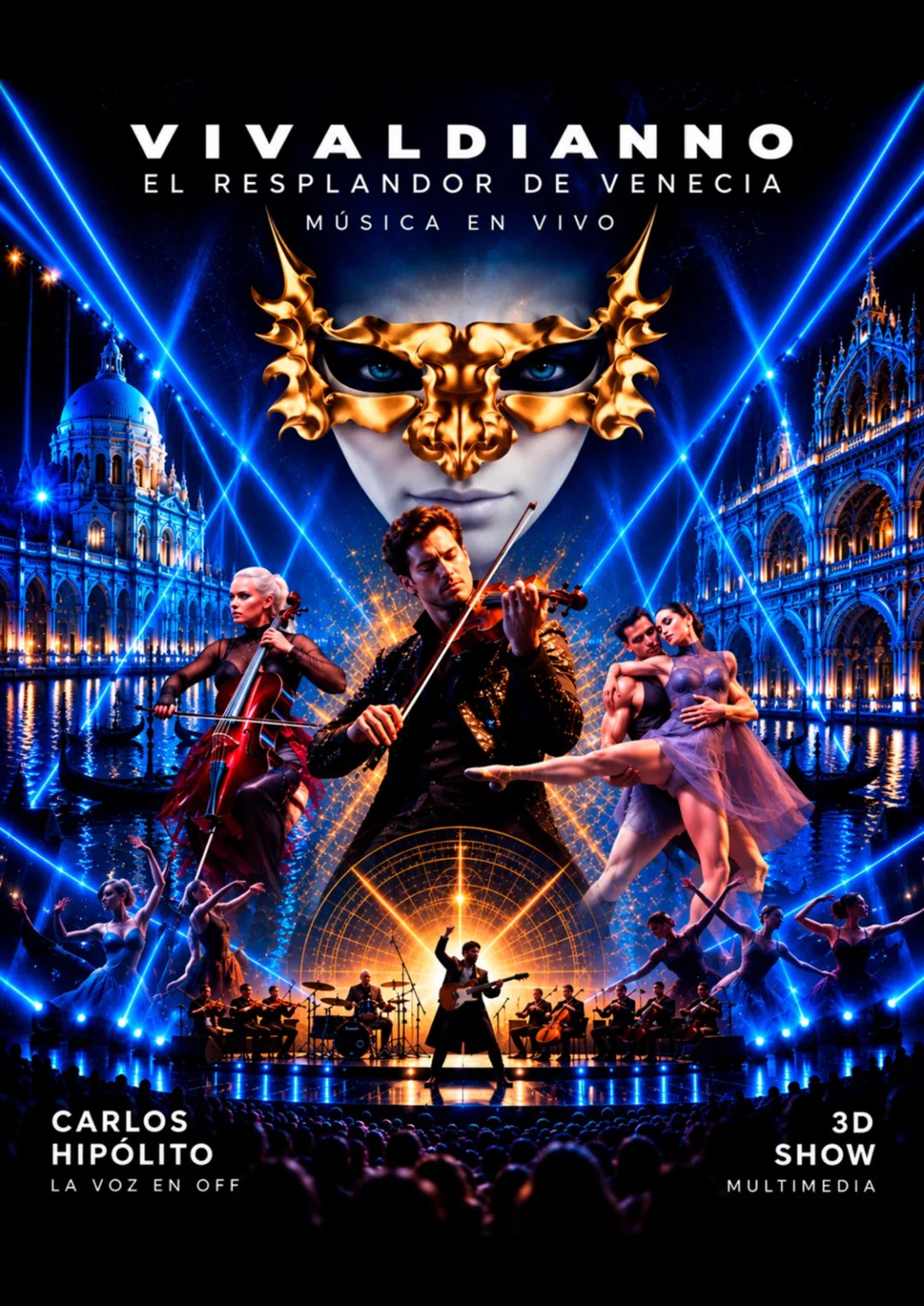 Cartel de Vivaldianno. El resplandor de Venecia — Teatro del Soho CaixaBank, Málaga