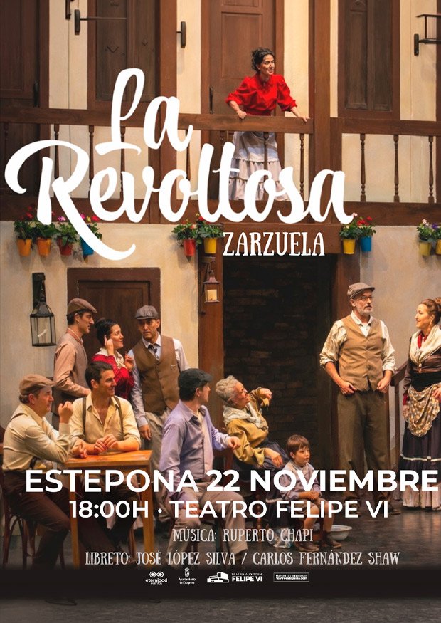 Cartel del Espectáculo de La Revoltosa en Auditorio Felipe VI, Estepona — domingo, 22 de noviembre de 2026